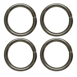 یراق کیف دوزی مدل گرد کد steel 3cm بسته 4 عددی